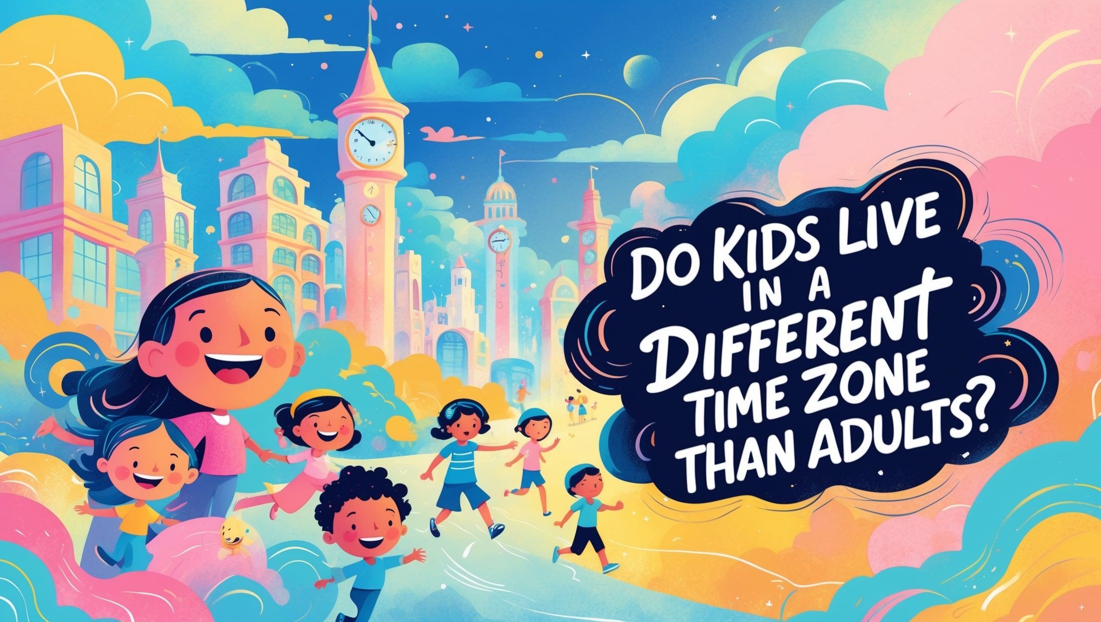 Живут ли дети в другом часовом поясе, чем взрослые?