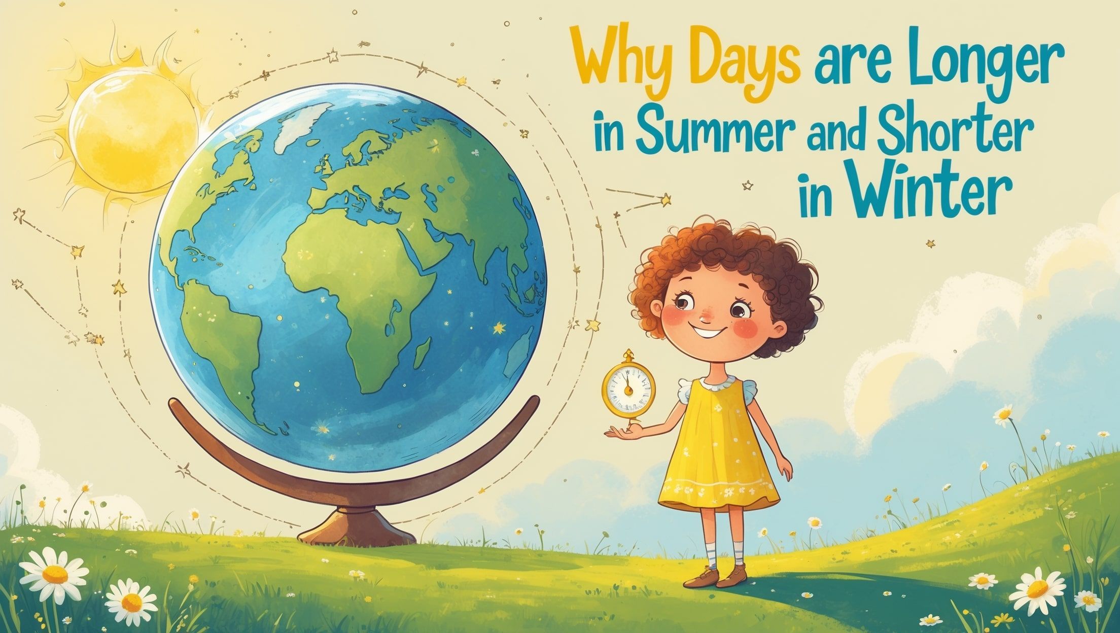Почему дни длиннее летом и короче зимой?