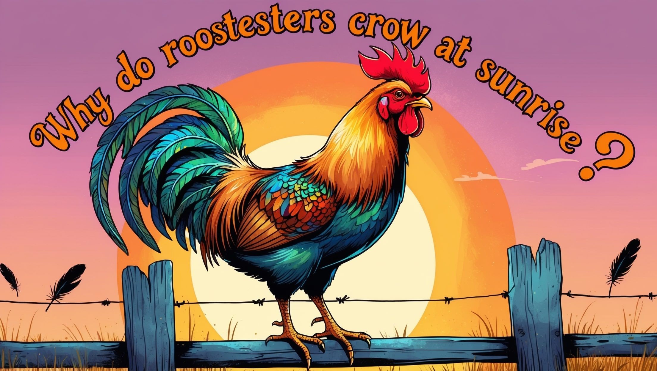 Почему петухи поют на рассвете?